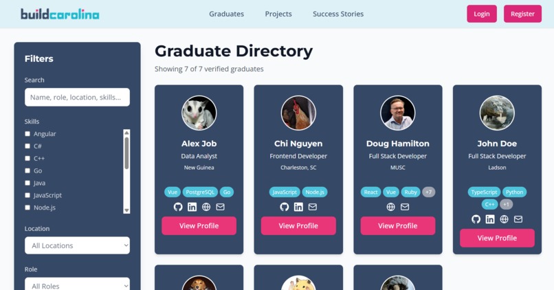 Build Carolina Graduate Showcase – screenshot 6