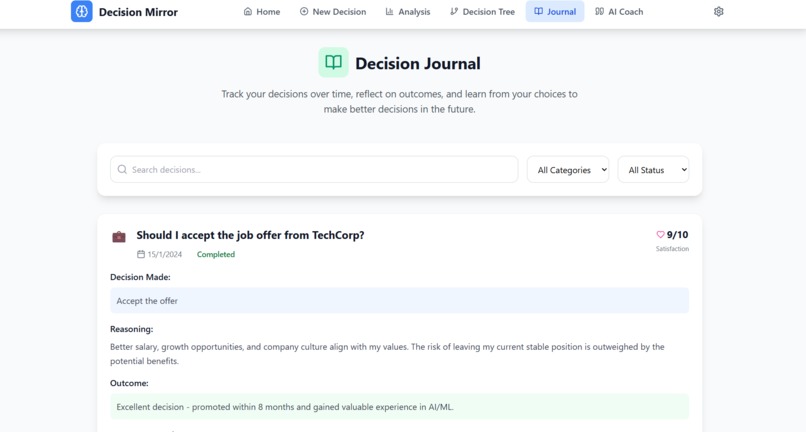 Decision Mirror – screenshot 1