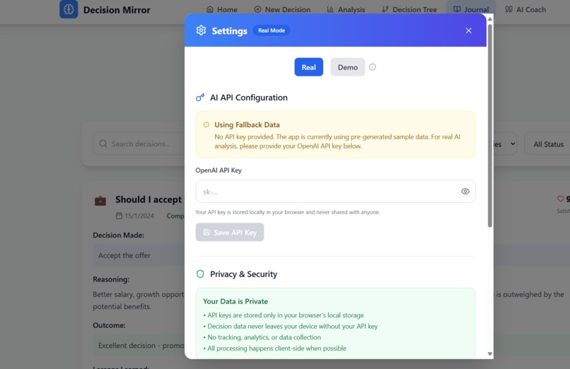Decision Mirror – screenshot 5