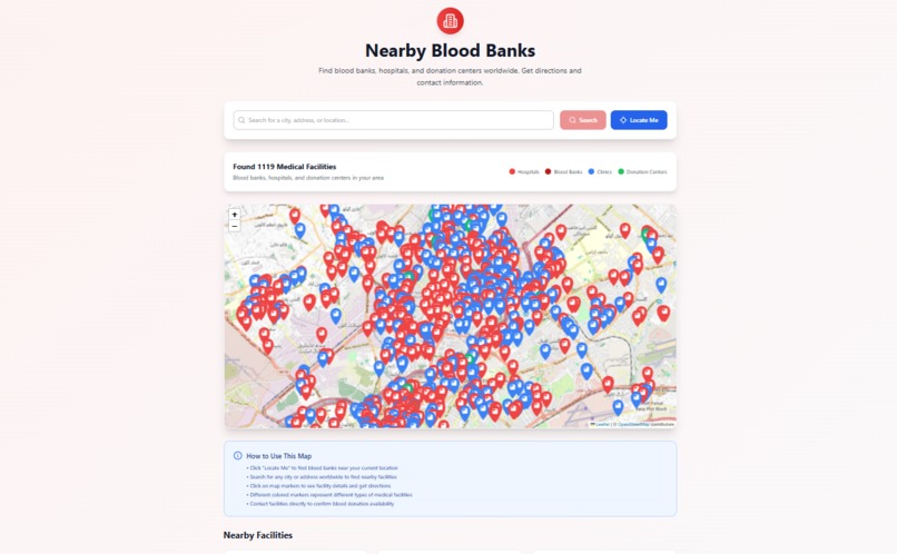 BloodLink – AI-Powered Global Blood Donation Platform – screenshot 5