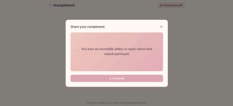 Kompliment – screenshot 1