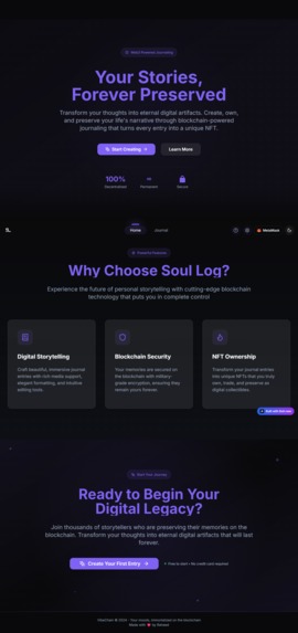 SoulLog – Your Life, On-Chain – screenshot 6
