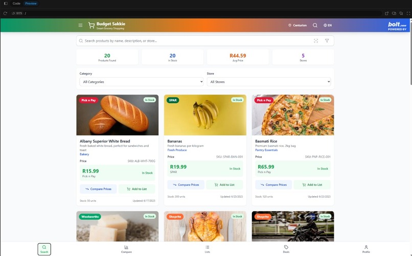 Budget Sakkie - Shopping Manager – screenshot 2