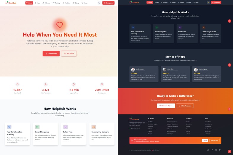 HelpHub – Disaster Relief in Real Time – screenshot 1
