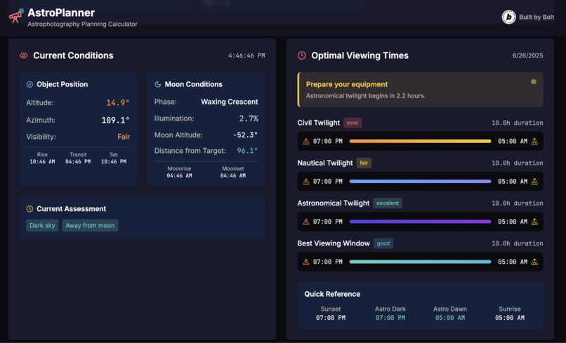 AstroPlanner – screenshot 3
