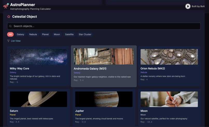AstroPlanner – screenshot 2