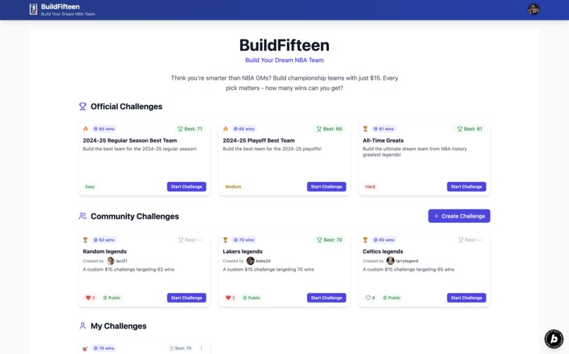 BuildFifteen – screenshot 1