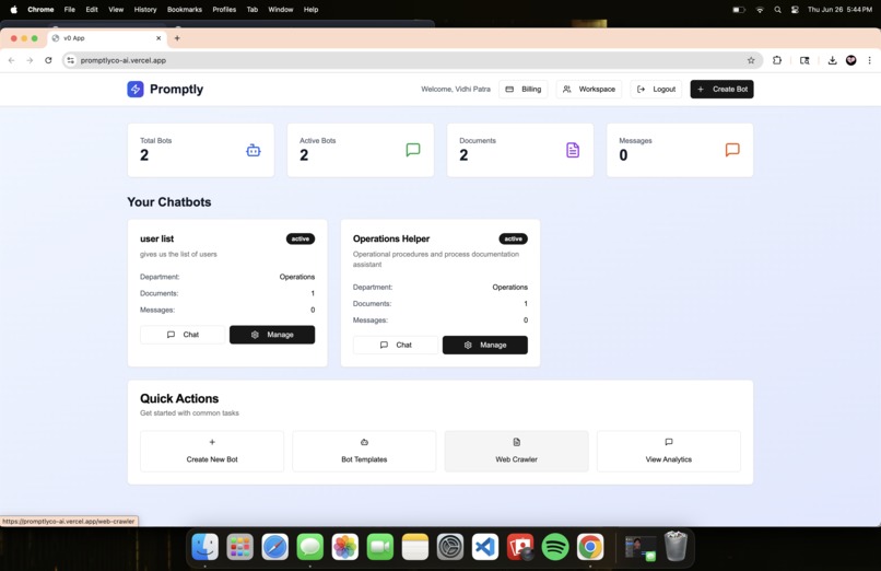 Promptly – screenshot 1