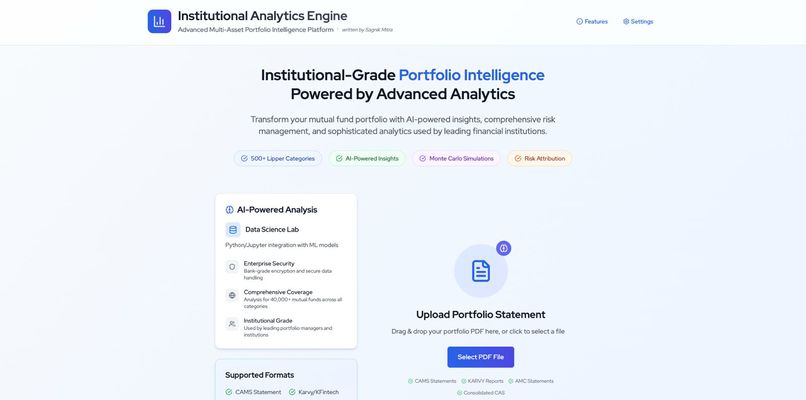 Percception | Instituion Grade Portfolio Analytics Platform – screenshot 2