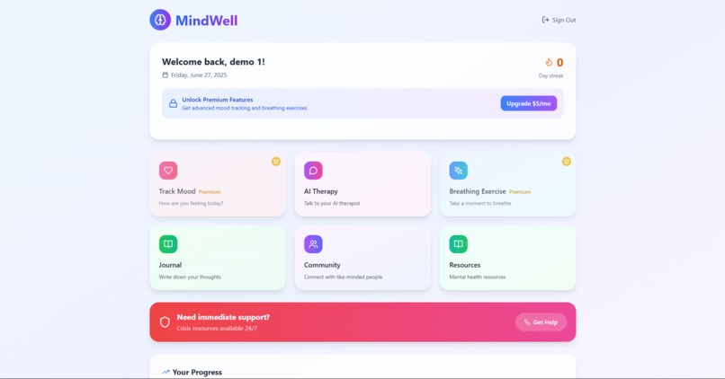 MindWell – screenshot 1