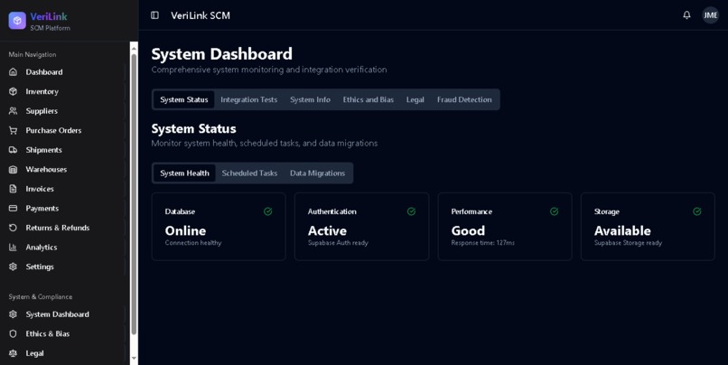 VeriLink SCM - Enterprise Supply Chain Management Platform – screenshot 13