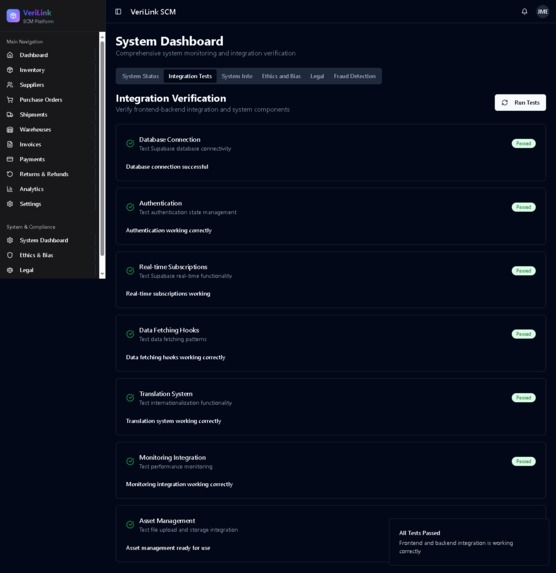 VeriLink SCM - Enterprise Supply Chain Management Platform – screenshot 22