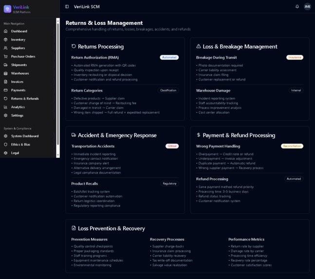 VeriLink SCM - Enterprise Supply Chain Management Platform – screenshot 23
