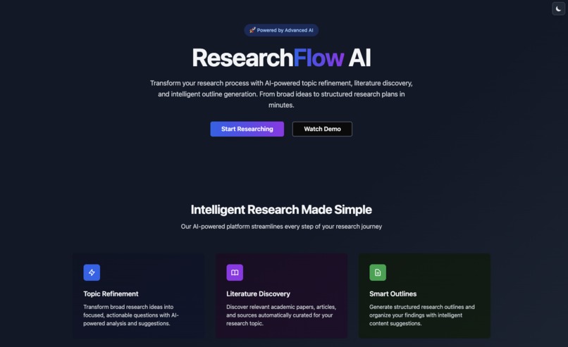 ResearchFlow AI – screenshot 2
