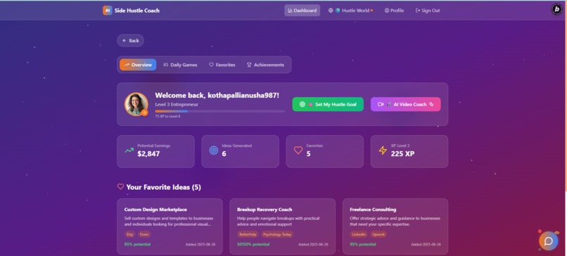 AI Side Hustle Coach – screenshot 3