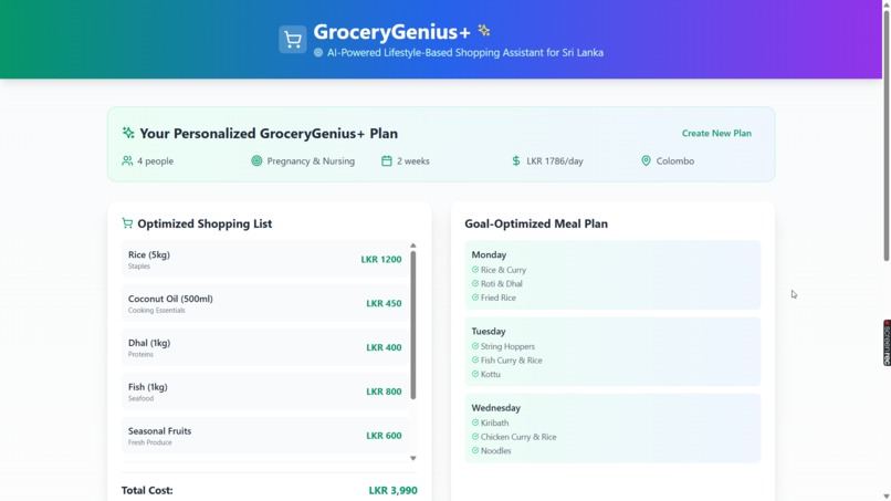 GroceryGenius+ – screenshot 1