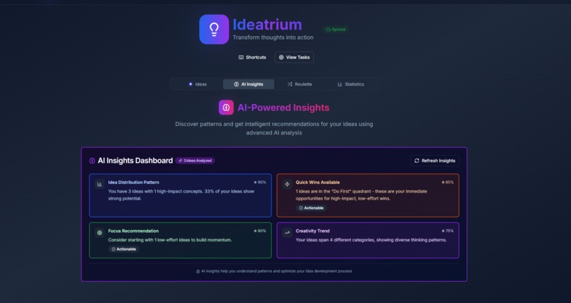Ideatrium – Brain Dump + Prioritizer – screenshot 5