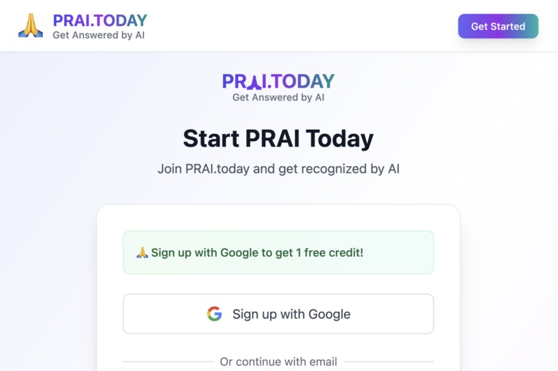 PRAI.TODAY and Get Recognized by AI – screenshot 3