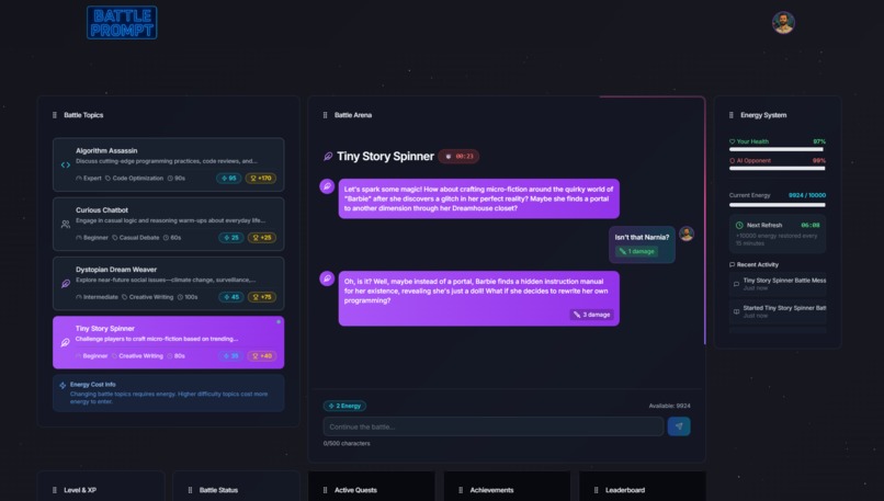 Battle Prompt - Challenge the AI Mind – screenshot 3