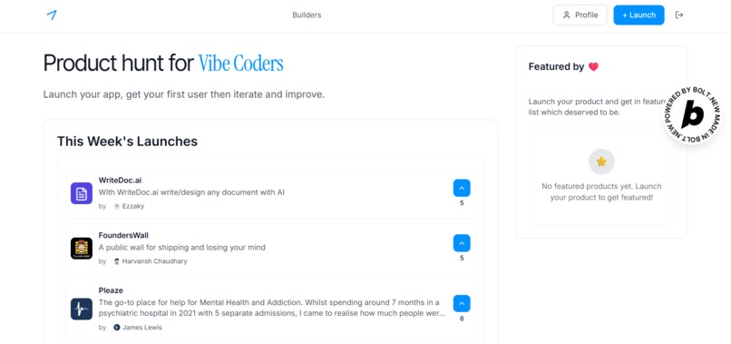 Vibe Launch – screenshot 1