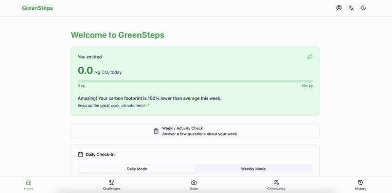 GreenSteps – screenshot 1