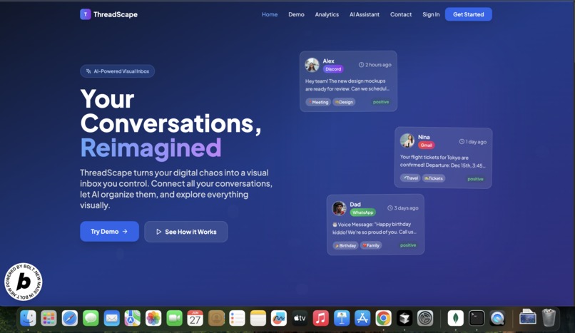 ThreadScape - Your Conversations, Reimagined – screenshot 1