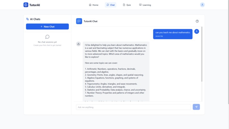 TutorAI – screenshot 5