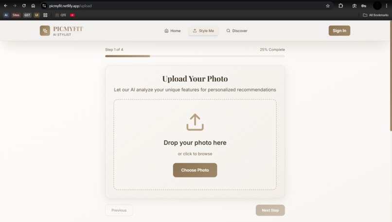 PICMYFIT-PERSONALISED AI STYLIST – screenshot 4