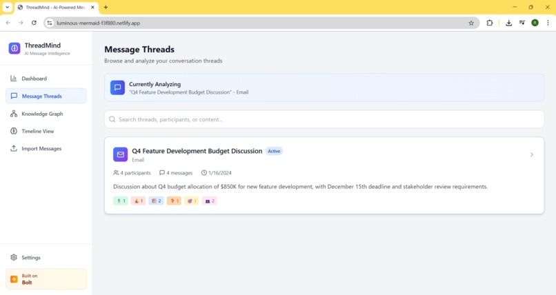 ThreadMind – screenshot 2