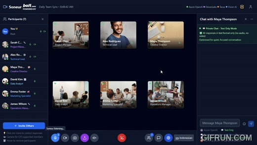 Soneur Virtual Team Collaboration Application – screenshot 5