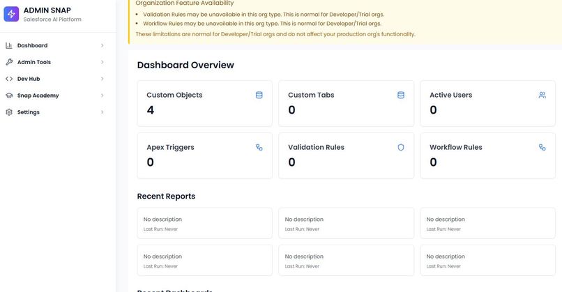 Admin Snap – screenshot 1