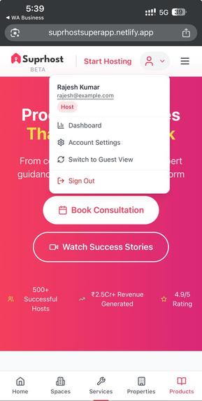 Suprhost - India's First Short-Term Rental Super App – screenshot 3