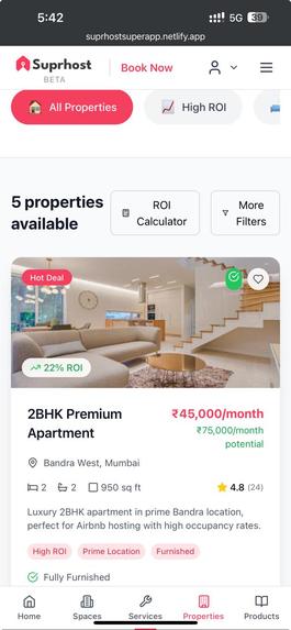 Suprhost - India's First Short-Term Rental Super App – screenshot 9