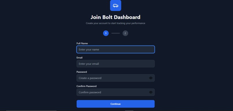 Bolt Driver Analytic Dashboard – screenshot 3