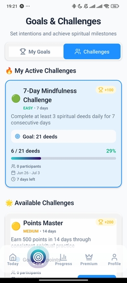 Spiritual Deeds Tracker – screenshot 1