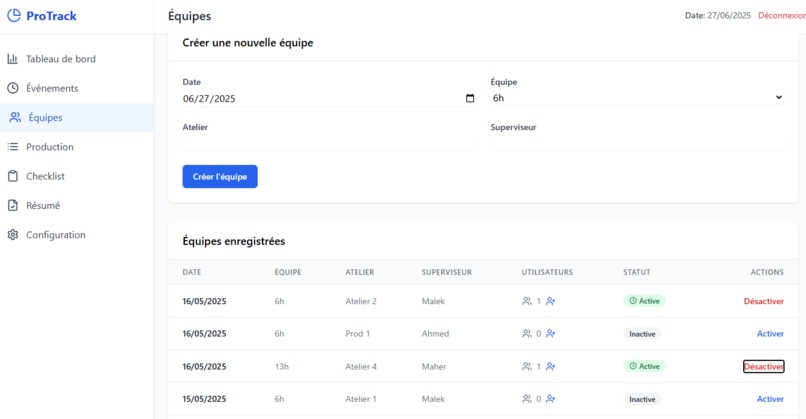 Small Manufacture Tracking System – screenshot 1
