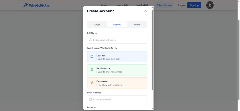 WhoGoFixAm – screenshot 1