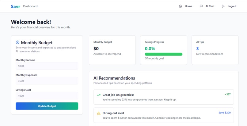 Savr- AI Finance tracker  – screenshot 5