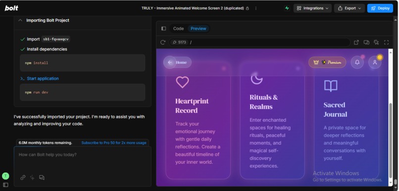 Truly – screenshot 2