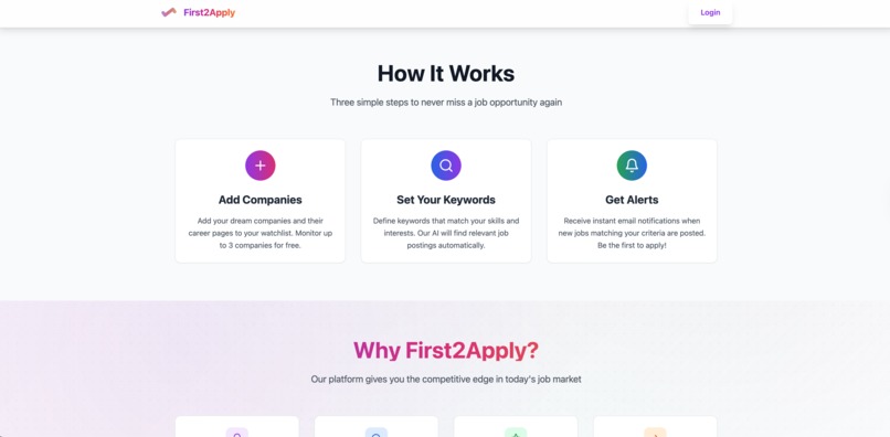 First 2 Apply – screenshot 2