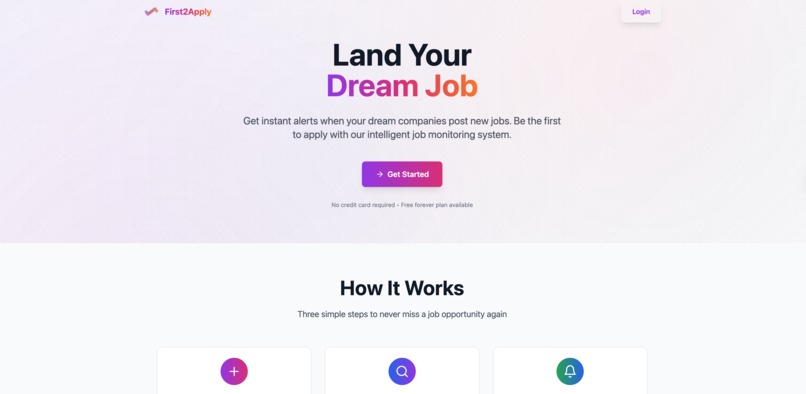 First 2 Apply – screenshot 1