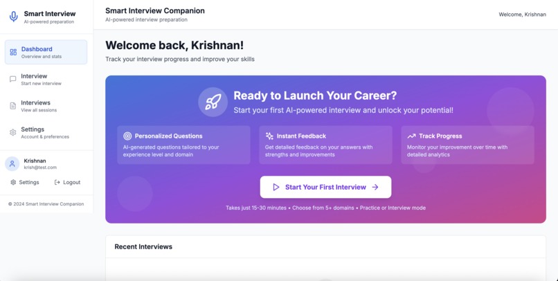 Smart Interview Companion – screenshot 1