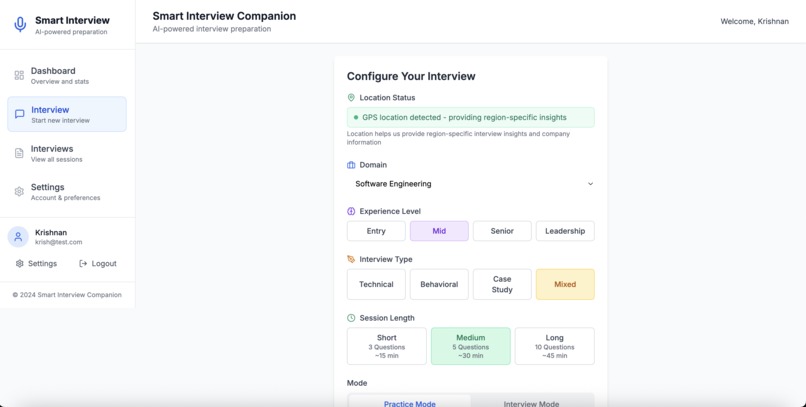 Smart Interview Companion – screenshot 2
