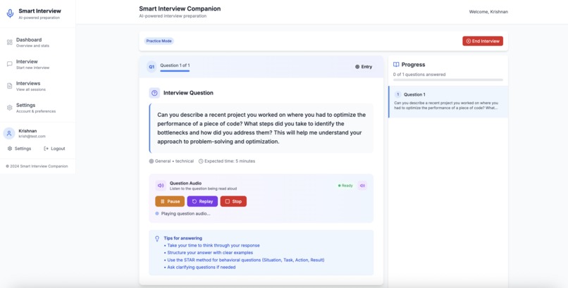 Smart Interview Companion – screenshot 3