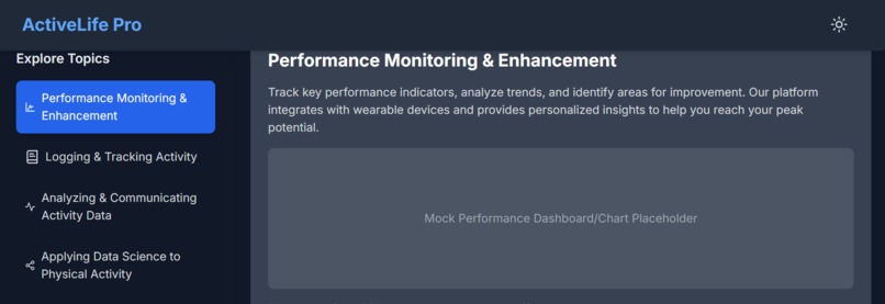 health monitoring – screenshot 1