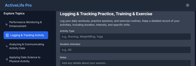 health monitoring – screenshot 2
