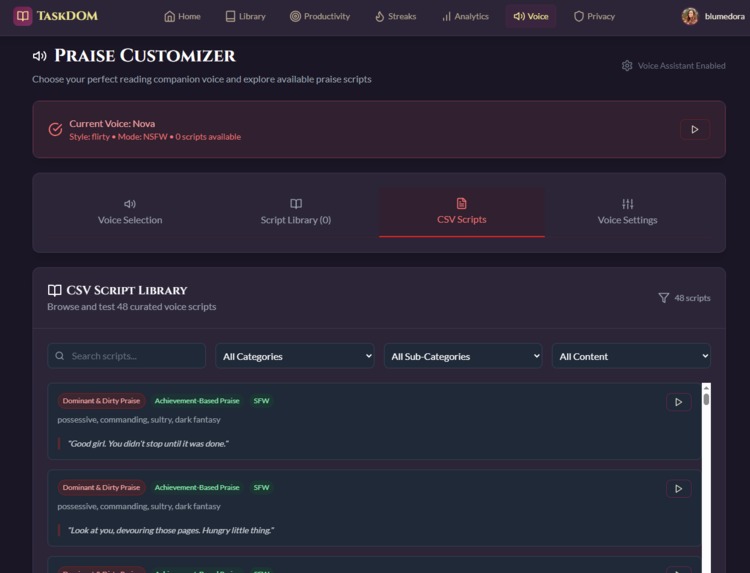 TaskDOM – screenshot 3