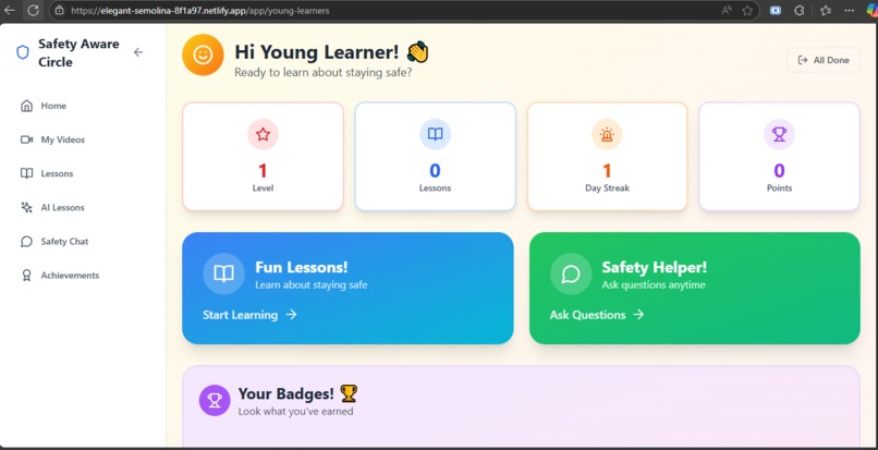 Safety Aware Circle – screenshot 1