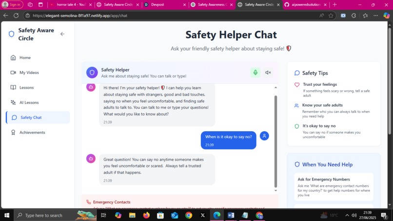 Safety Aware Circle – screenshot 2