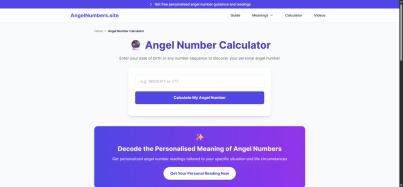 Angel Numbers Site – screenshot 2